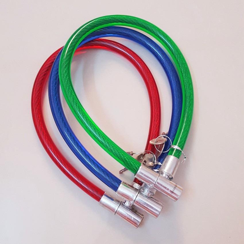 Khoá Dây Bọc Nhựa - Cáp to, siêu bền, chống cắt