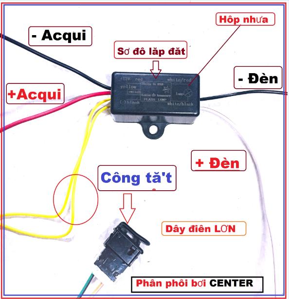 [ Hàng cao cấp, tặng công tắc ] Mạch pasing 3s , dây lớn có hộp chống nước