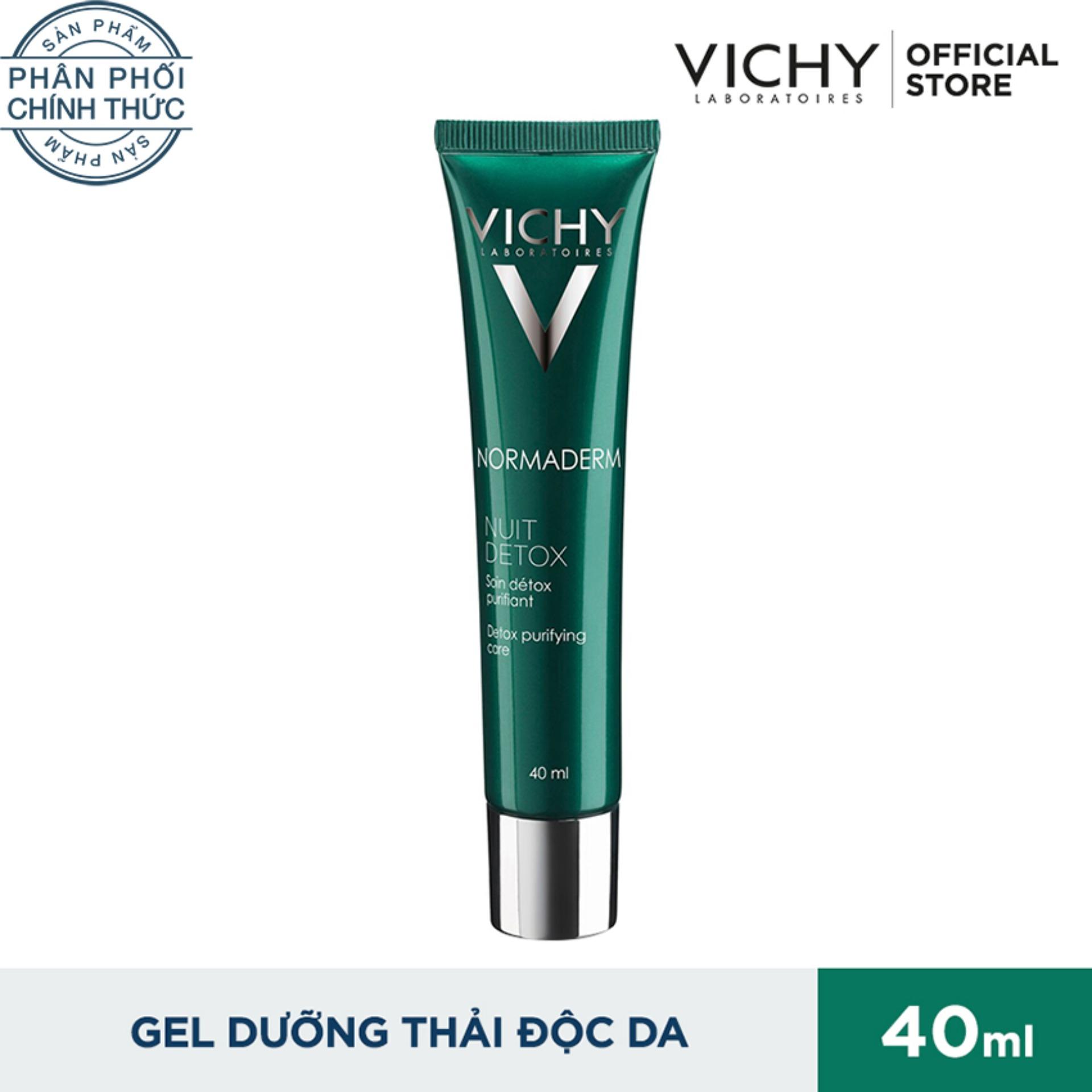 Gel se khít lỗ chân lông & thanh lọc độc tố ban đêm VICHY Normaderm Night Detox 40ml