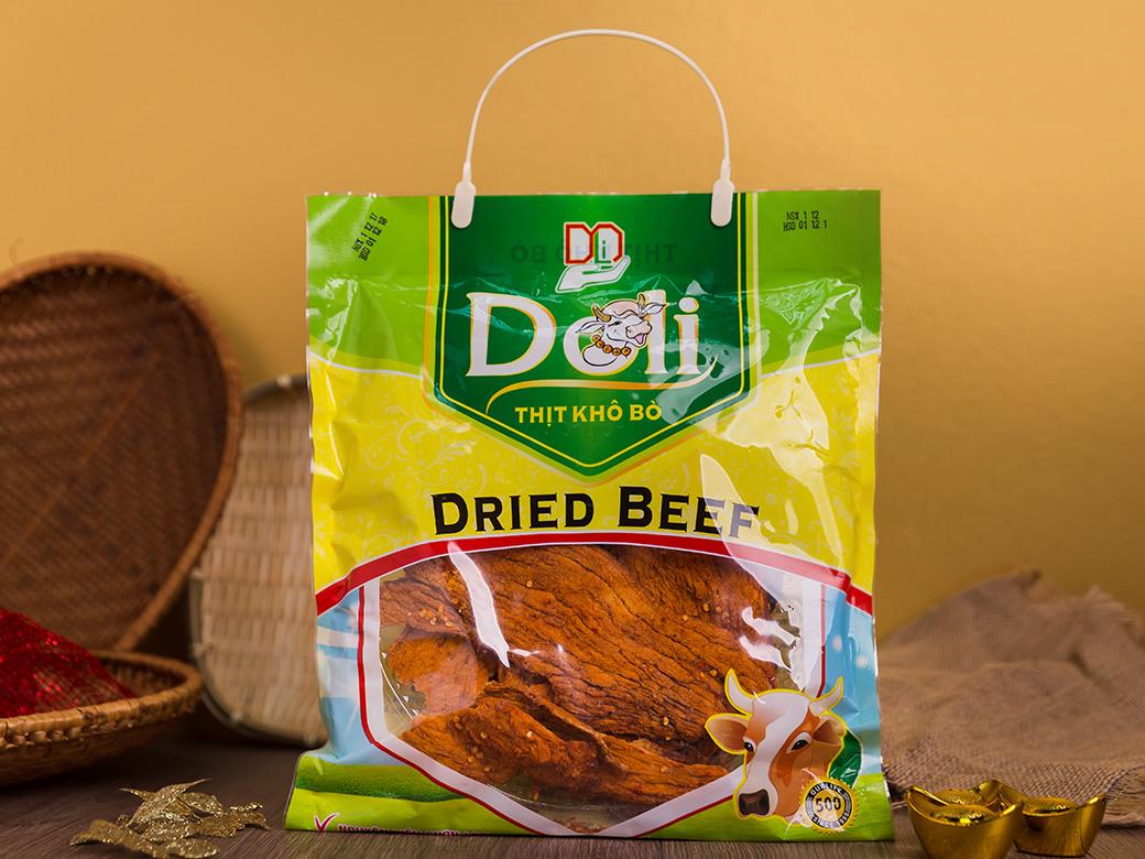 [HCM]khô bò giòn 300gr của cty DOLI