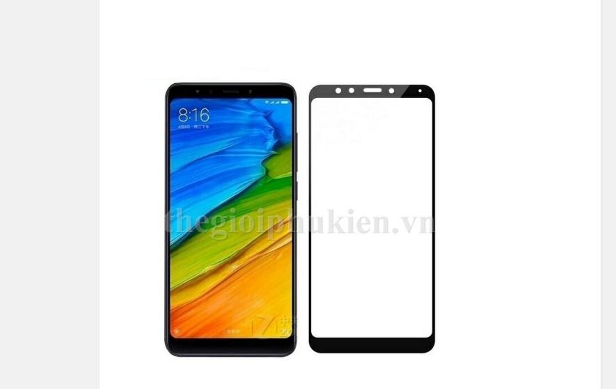 Kính cường lực Full màn hình cho Xiaomi Redmi 5Plus