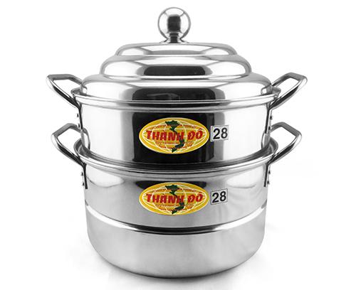 [HCM]Xửng Hấp Inox 304 Thành Đô size 32cm Tặng Ngay Vĩ Xửng Hấp Inox 304 Cao Cấp