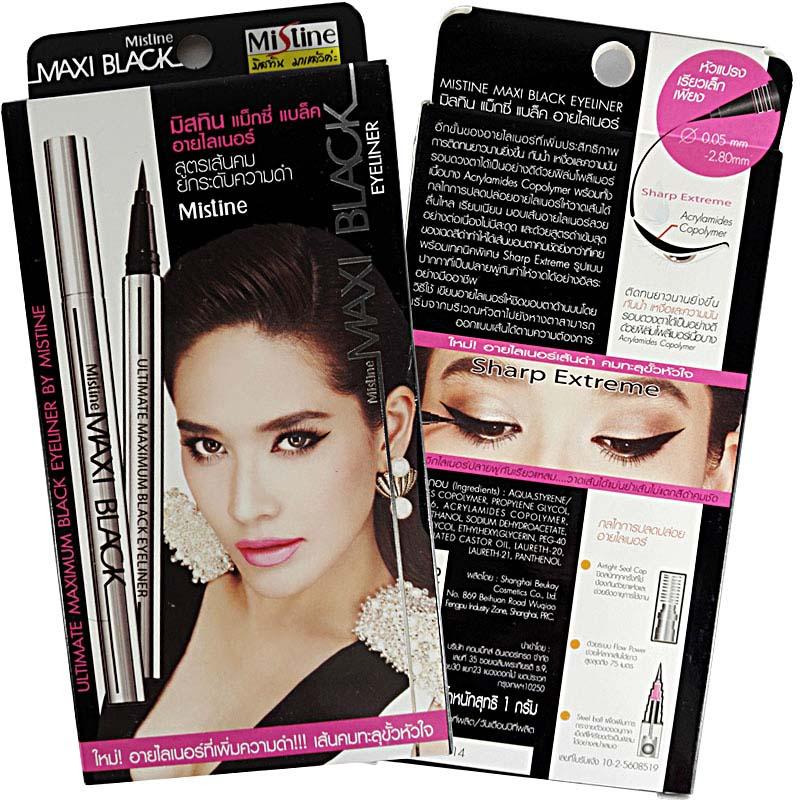 Kẻ mắt nước mistine eyeliner maxi black