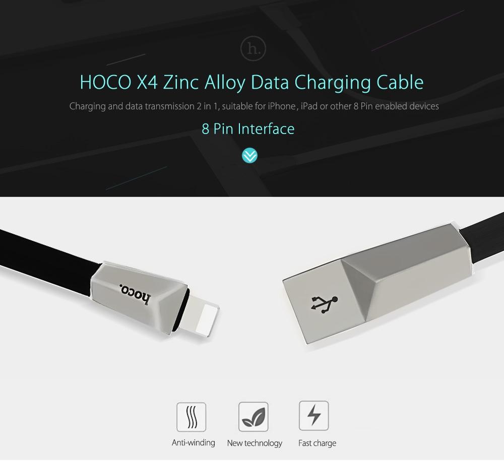 Cáp sạc cao cấp Hoco X4 cổng Lighting sạc nhanh siêu bền dành cho Iphone/Ipad
