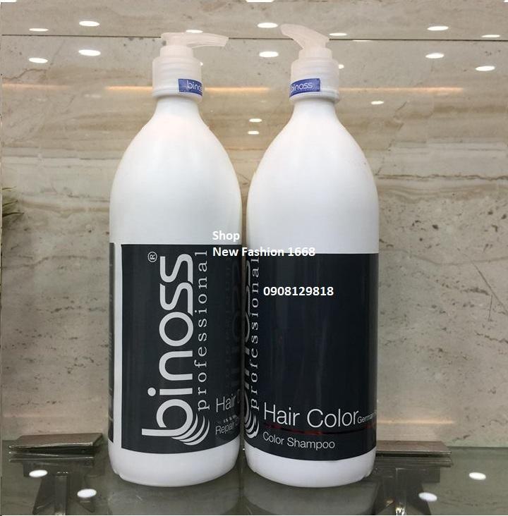 COMBO dầu gội và dầu xả dành cho tóc màu Binoss Professional