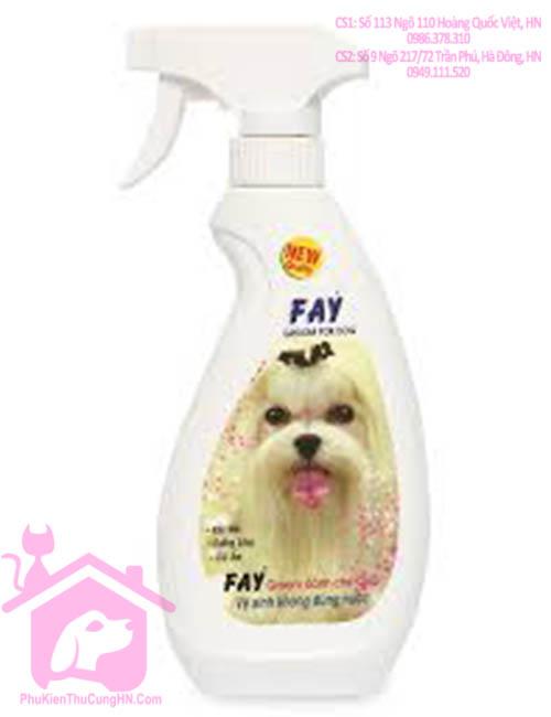 Vệ sinh không dùng nước Fay Groom For Dog 350ml
