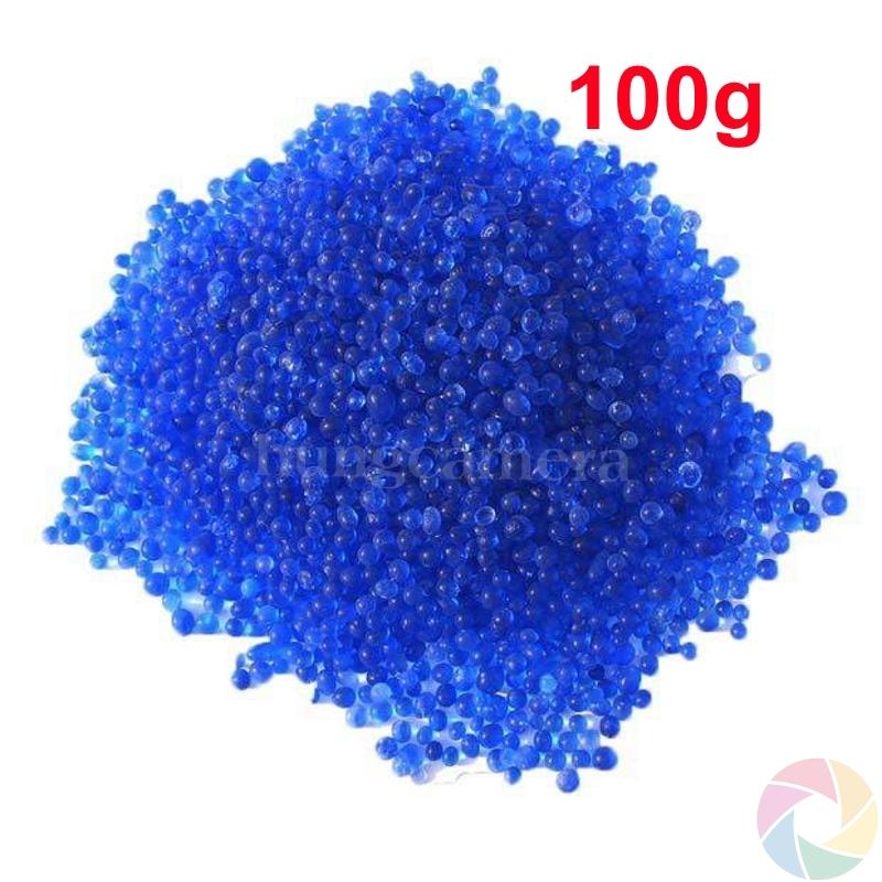 Gói 100g - Hạt hút ẩm, chống ẩm cho máy ảnh, chỉ thị màu xanh