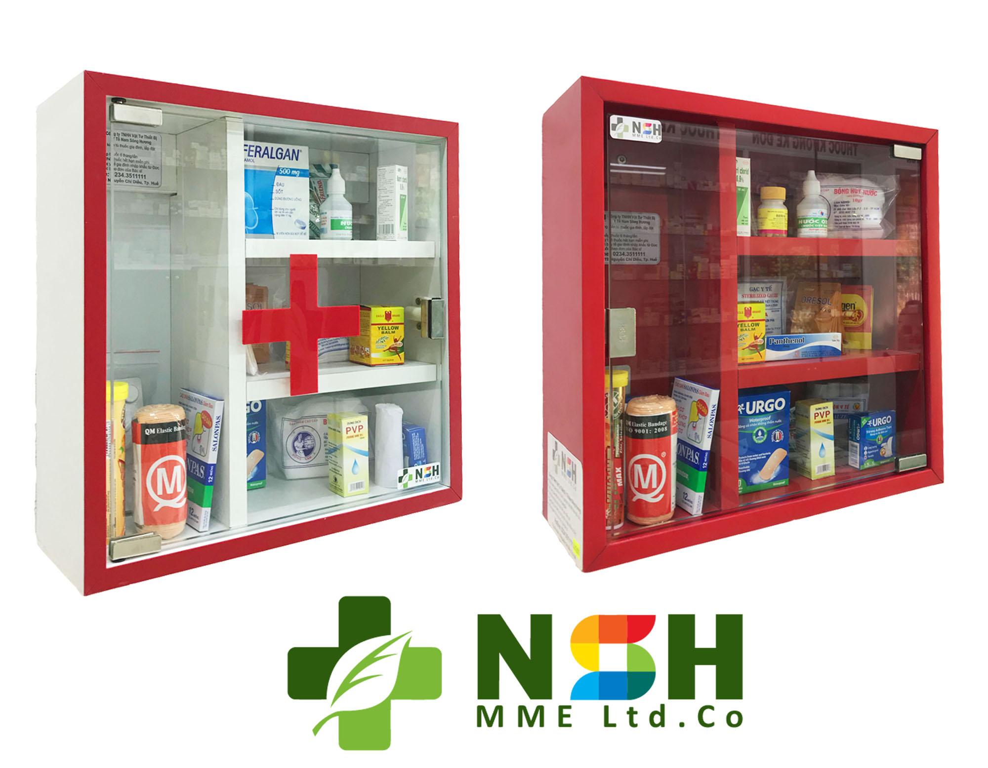 Tủ thuốc y tế gia đình thiết kế gỗ cao cấp tủ thuốc y tế gỗ 400 x 400 x 150mm