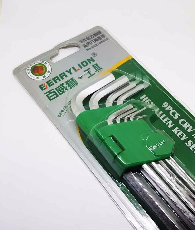 Bộ khoá lục giác bi 9 size Berrylion Cao cấp - Huy Tưởng