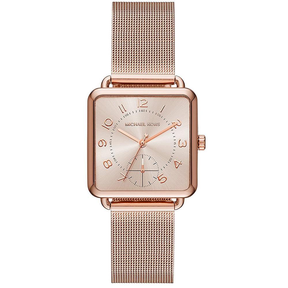 Đồng hồ nữ michael kors mk3664 brenner rose gold size 35mm.