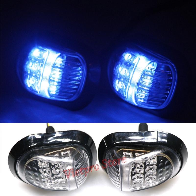 [HCM]Bộ 2 đèn led xi nhan xe máy kiểu MSX LS25 (Sáng xanh dương)