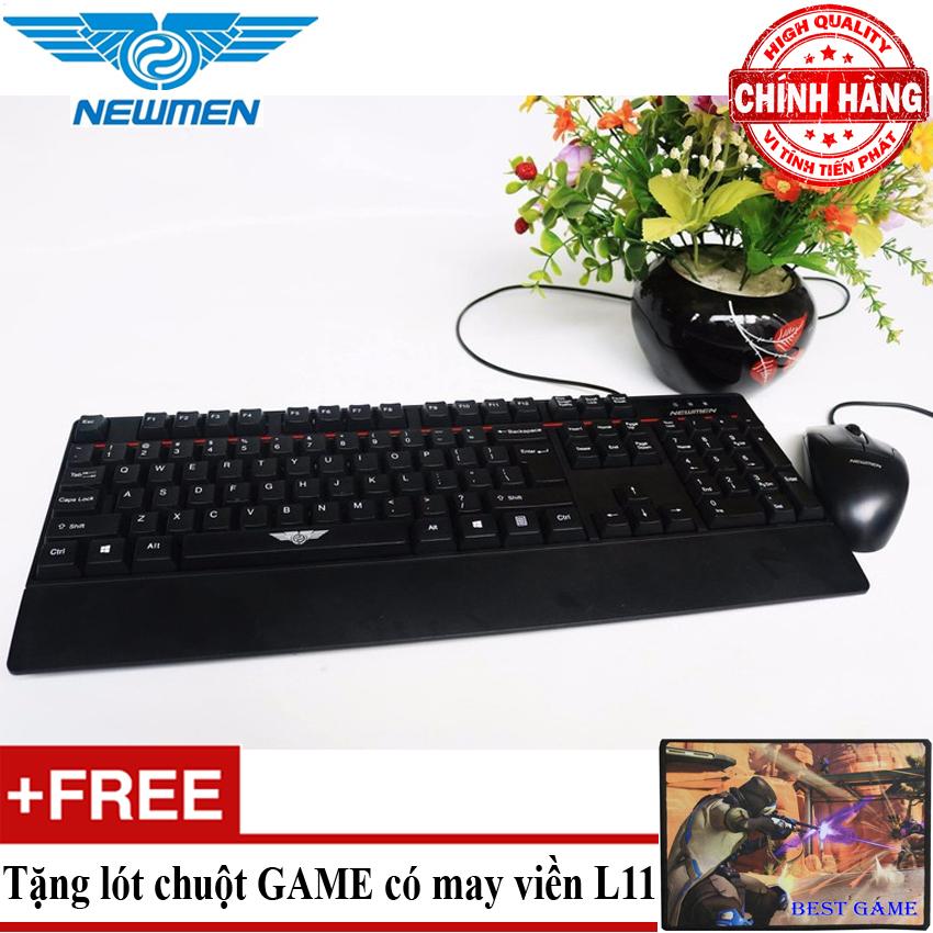 Bộ Bàn phím Newmen E340 và Chuột Newmen M180 chuyên game & văn phòng + Tặng lót chuột Game