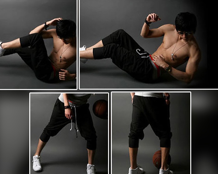 Quần lửng nam thể thao lưng viền màu