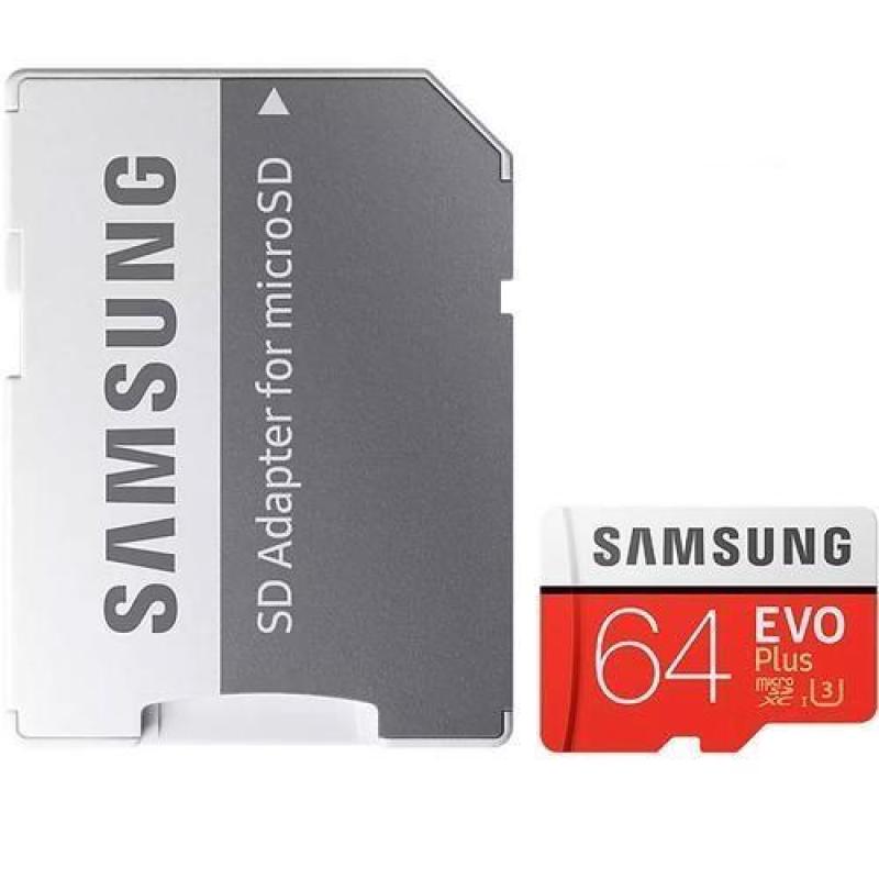 Thẻ nhớ MicroSDXC Samsung Evo Plus 64GB 100MB/s U3 4K - box Hoa kèm Adapter (Đỏ)