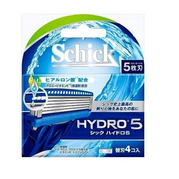 Vỉ 4 lưỡi dao cạo râu Schick Hydro 5 - Japan