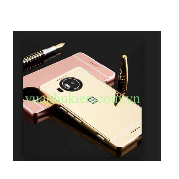 Ốp lưng tráng gương viền kim loại cho Lumia 950XL