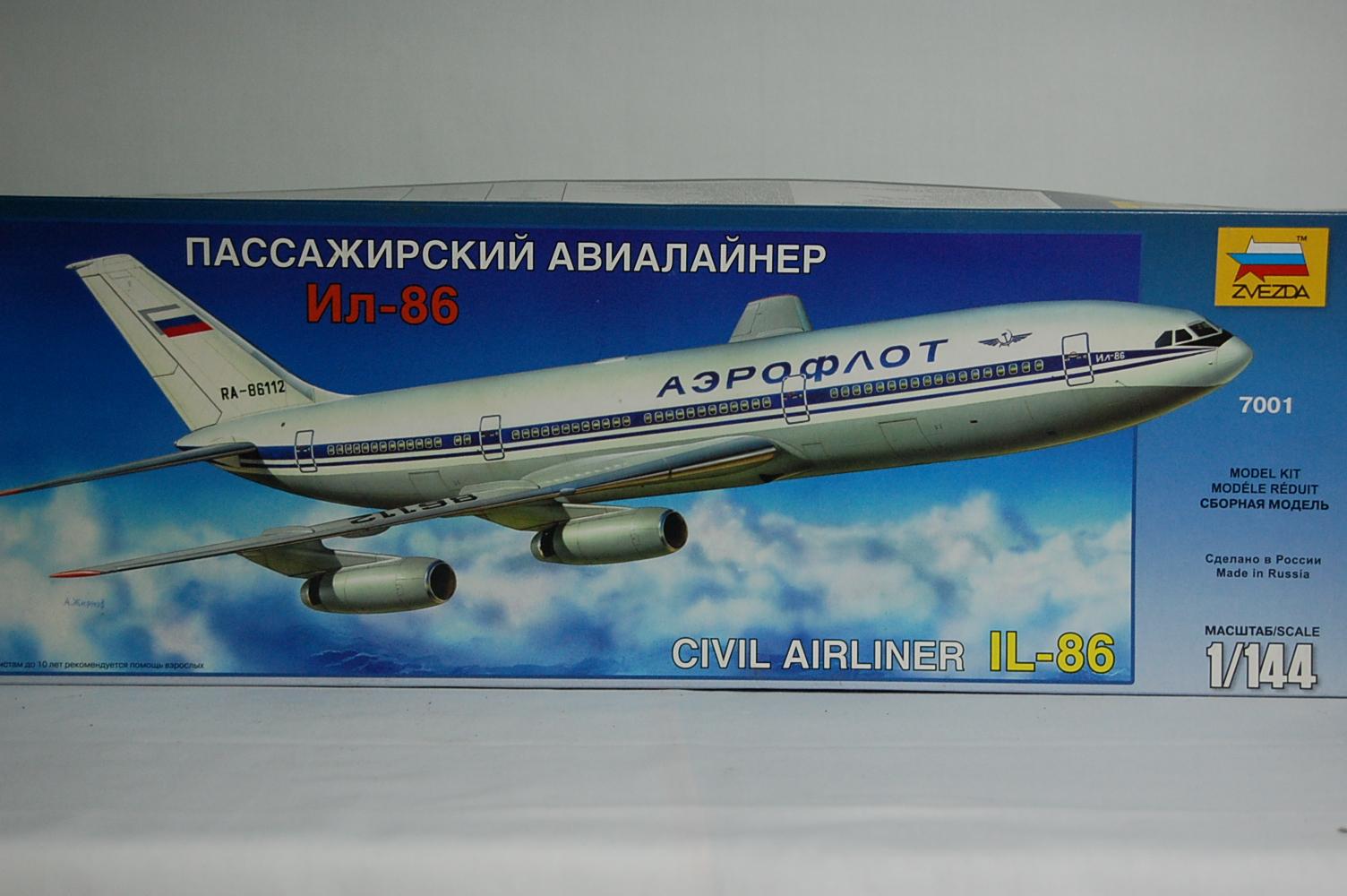 Bộ lắp ghép mô hình máy bay il-86 tỉ lệ 1/144