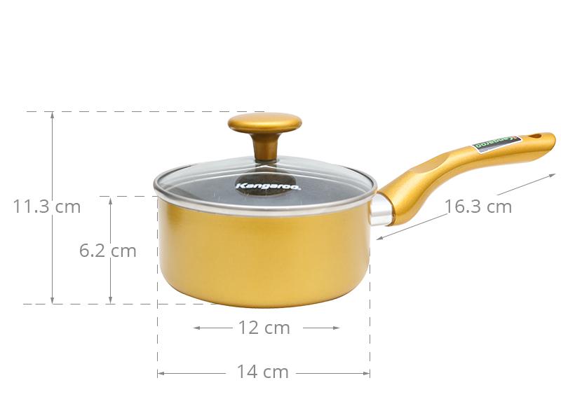 Quánh chống dính 14 cm kangaroo kg920
