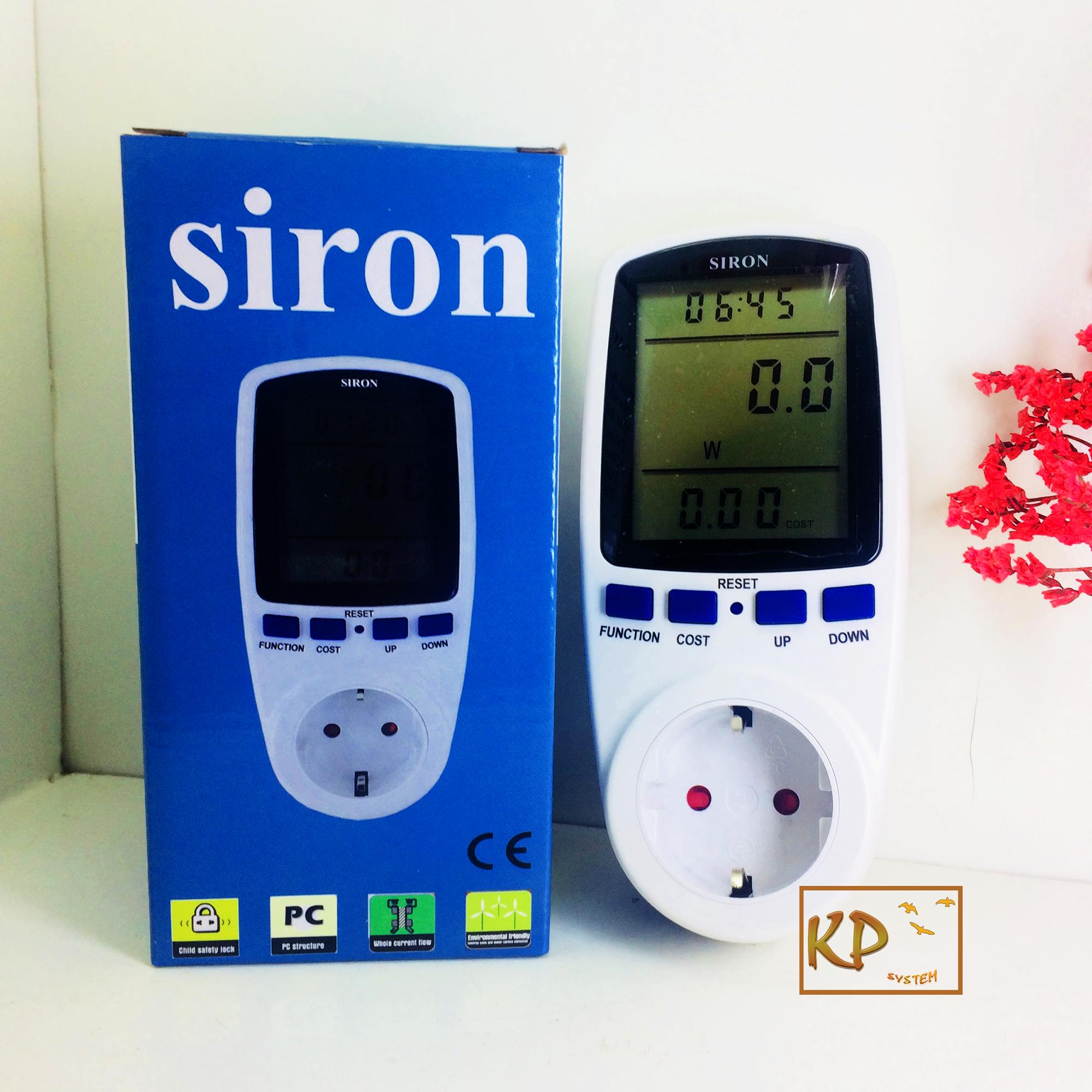 Ổ cắm đo công suất, đồng hồ đo điện năng tiêu thụ đa năng Siron SR EC230