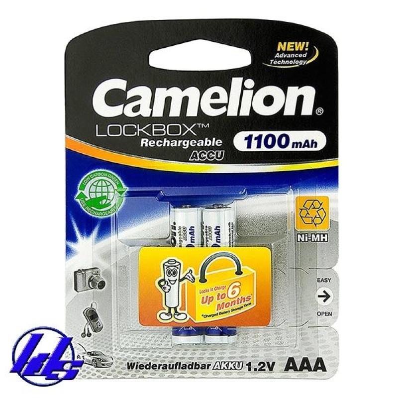 Pin sạc AAA Camelion Lockbox 1100mAh - Vỉ 2 viên