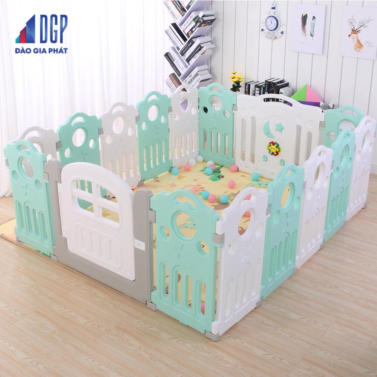 Quây cũi nhựa trẻ em 16 tấm