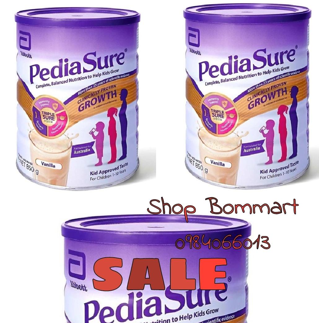 Combo 2 hộp sữa tăng cân pediasure nội địa úc hộp 850g date mới 4/2020