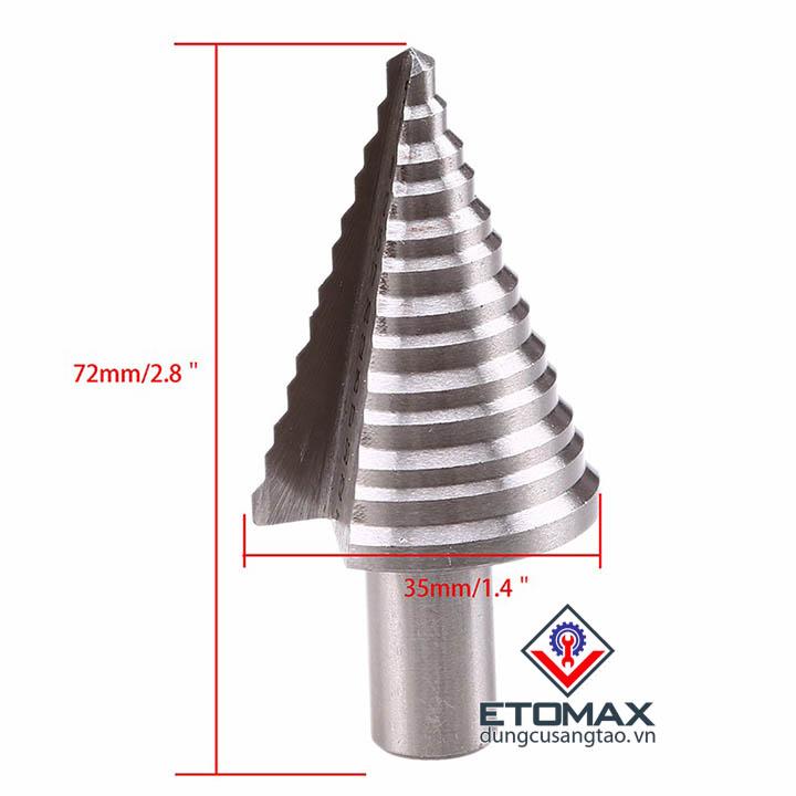 Mũi khoan tháp siêu cứng HSS đường kính từ 5mm- 35mm