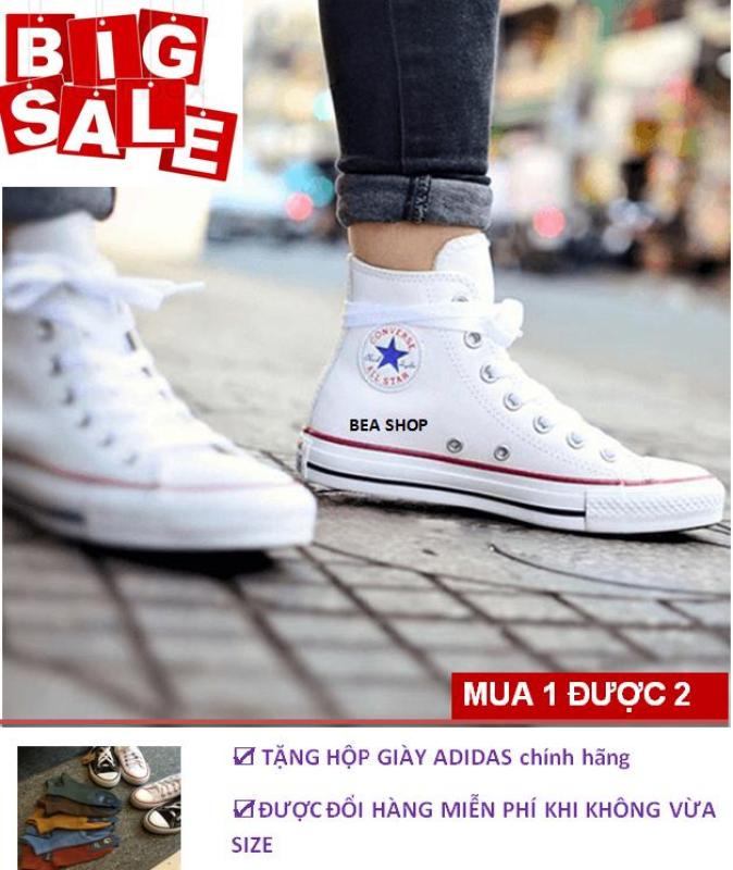 GIÀY CONVERSE CỔ CAO TRẮNG NAM/NỮ - HÀNG VIỆT NAM XUẤT KHẨU