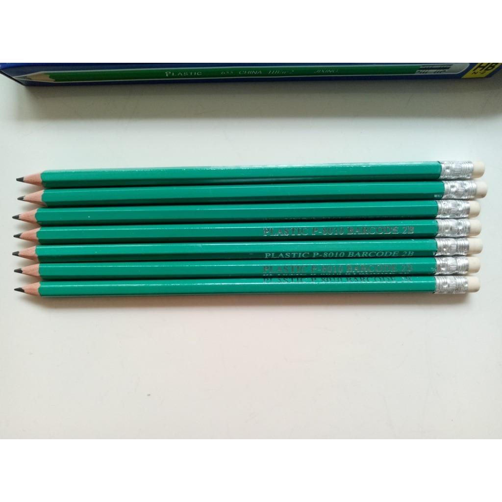 [HCM]Combo 12 cây bút chì nhựa có gôm P-8010