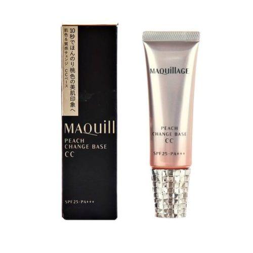 Kem lót đa năng điều chỉnh tông màu da Shiseido Maquillage Peach Change Base CC SPF 25 PA+++(30g)