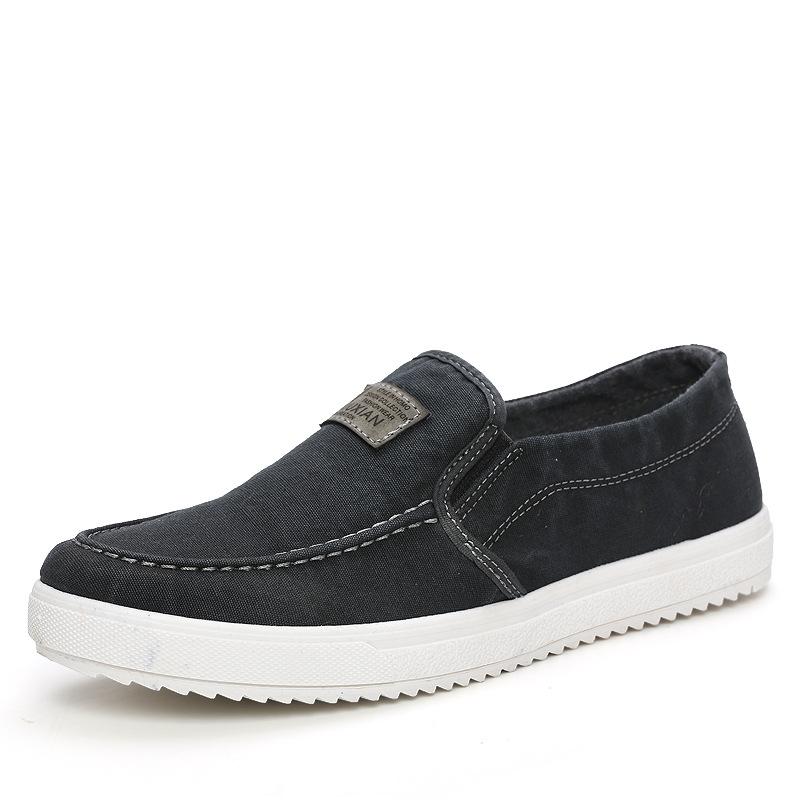 Giầy slip on bò đế dẻo