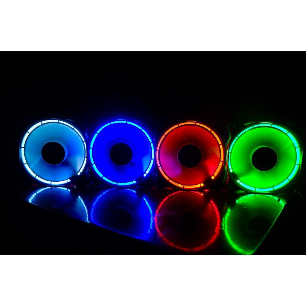 Bộ 3 fan case led rgb vsp - kèm bộ điều khiển và hub