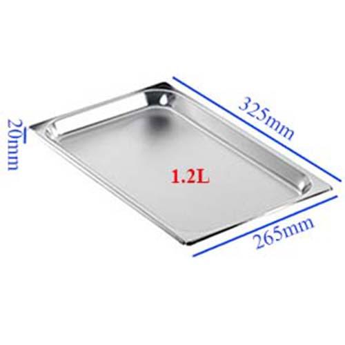 Khay inox GN 1/2x25mm trưng bày bánh trái cây thức ăn tiệc buffet