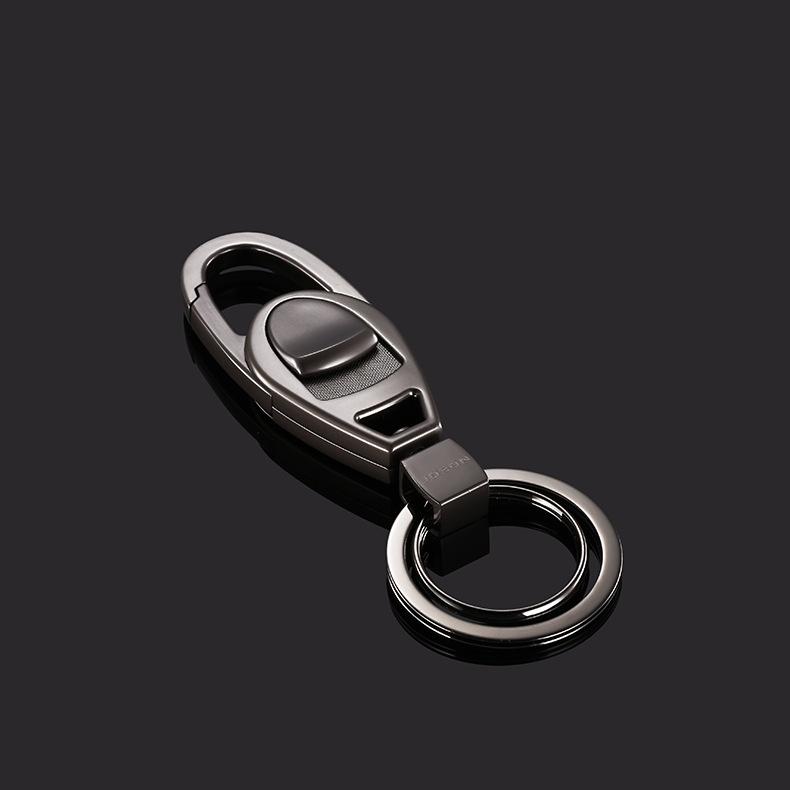 Móc chìa khóa ô tô cao cấp Jobon ZB066 (xám bạc)