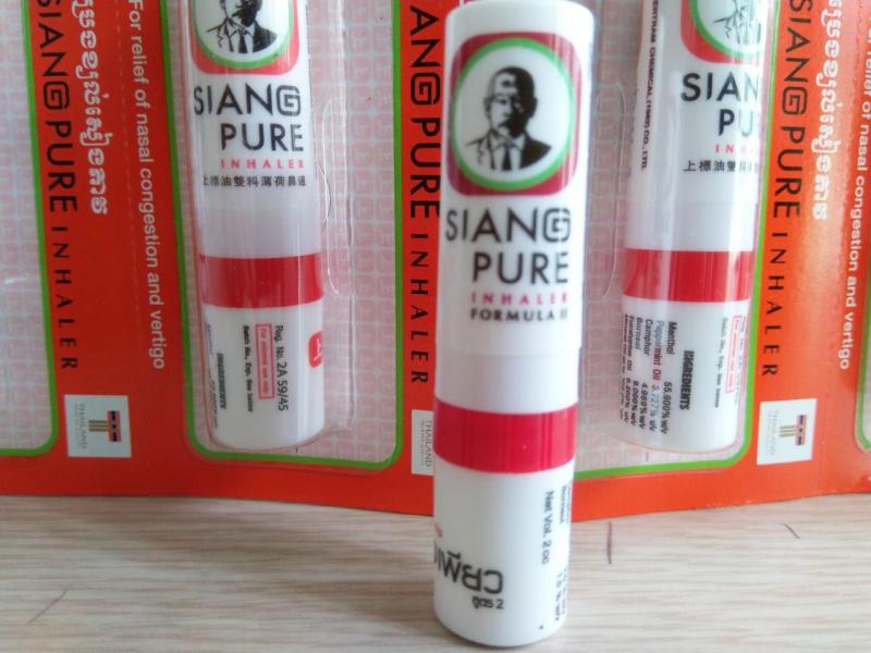 3 ỐNG HÍT THÔNG MŨI SIANG PURE THÁI LAN nhập khẩu