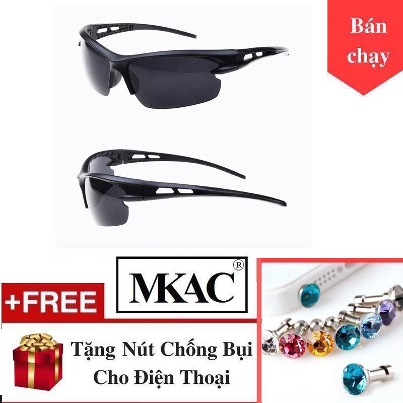 [HCM]Kính phân cực nhìn xuyên đêm kiểu dáng thể thao có 102 (Đen) + Tặng Nút che khe cắm tai nghe chống bụi nhiều màu