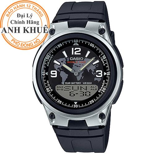 Đồng hồ dây nhựa Casio Anh Khuê AW-80-1A2VDF