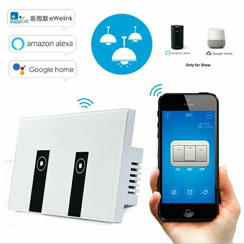 Công tắc cảm ứng wifi Ewelink- công tắc cảm ứng wifi 2 nút