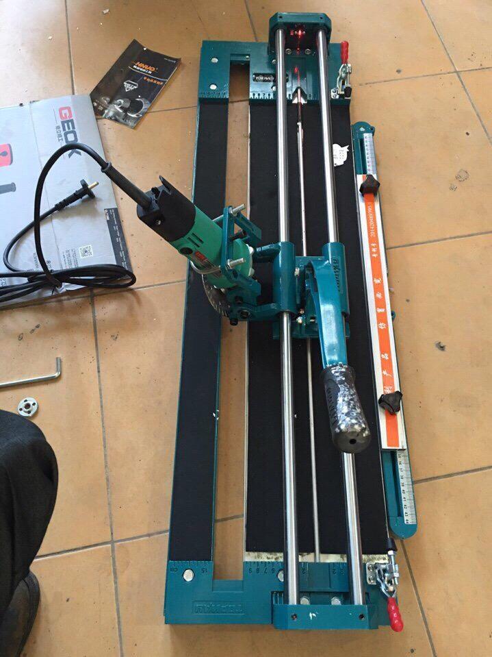 máy cắt gạch đẩy tay kèm máy cắt nhỏ 80p