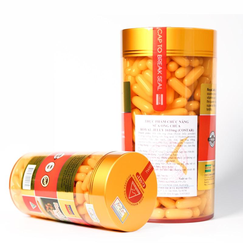 Sữa ong chúa úc Royal Jelly 1610mg 6% 10 HDA Úc (365 viên)