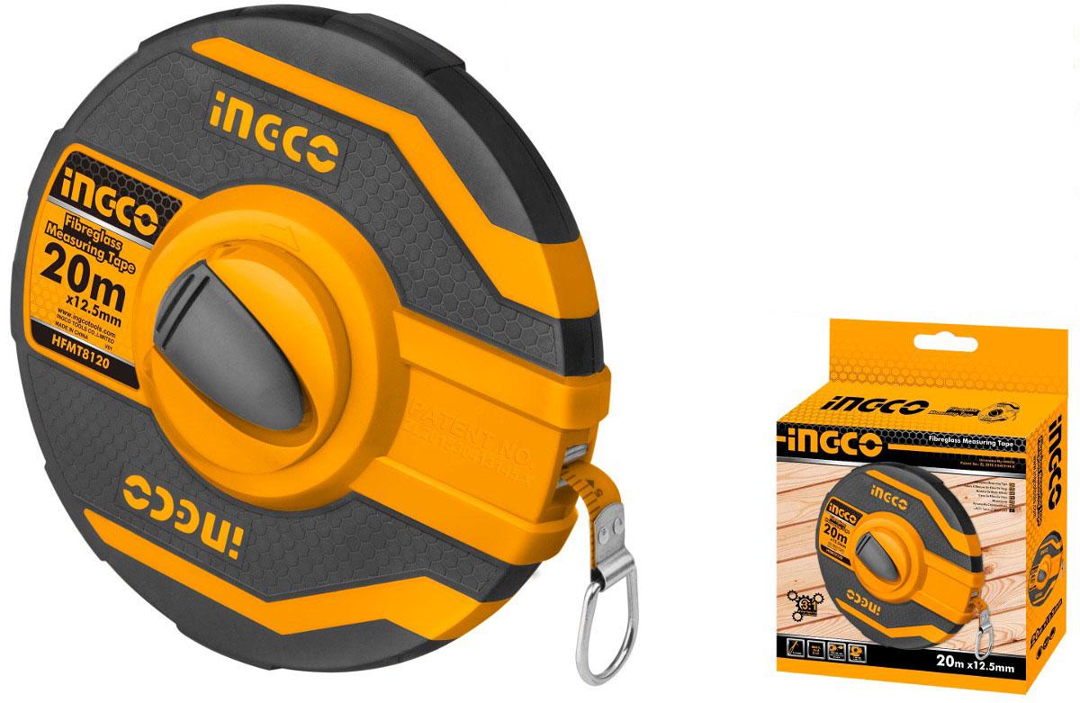 20mx12.5mm thước dây sợi thủy tinh ingco hfmt8120
