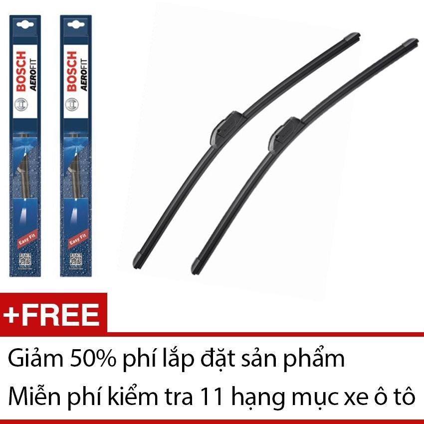 Bộ 2 thanh gạt nước mưa bosch cho xe ford ranger aerofit 20 inch - 500mm và 18 inch - 450mm