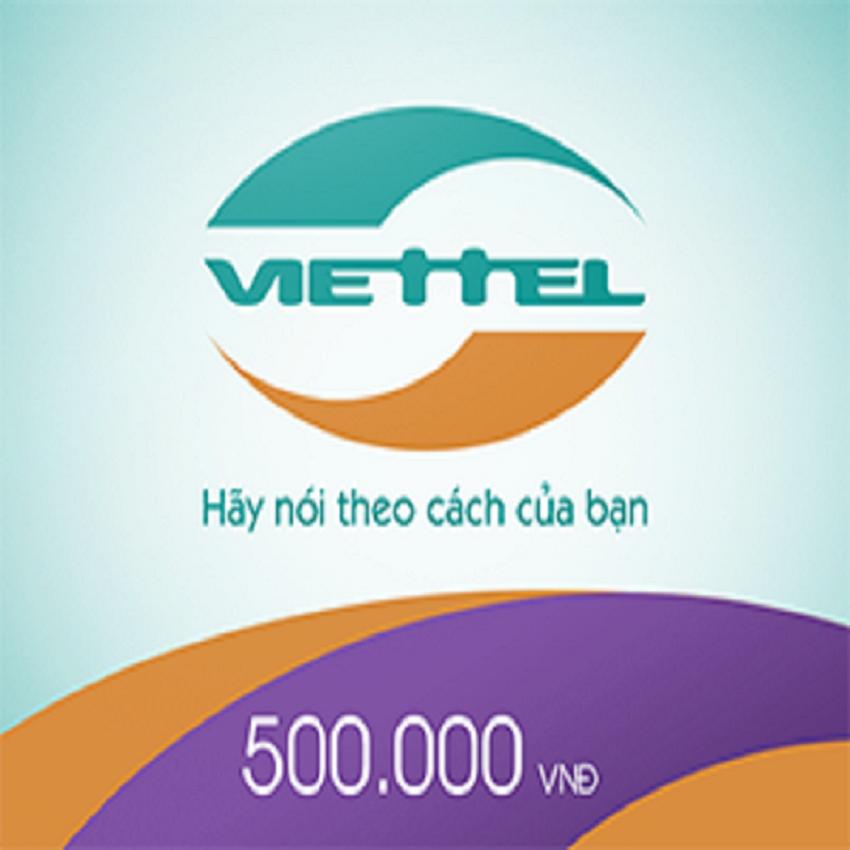 Thẻ Cào Viettel 500.000 VNĐ & PHÍ CHUYỂN