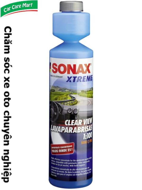 Nước rửa kính lái, chống bám nước nano - Sonax xtreme clear view nanopro