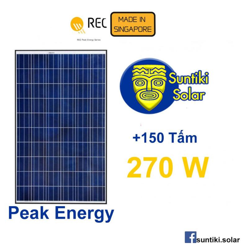 Bảng giá Tấm pin năng lượng mặt trời REC (Solar Panel) 270W (+150 tấm)