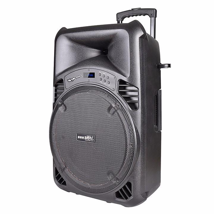 Loa kéo 4 tấc ads tx15f led tặng 2 mic không dây đổi mới 12 tháng