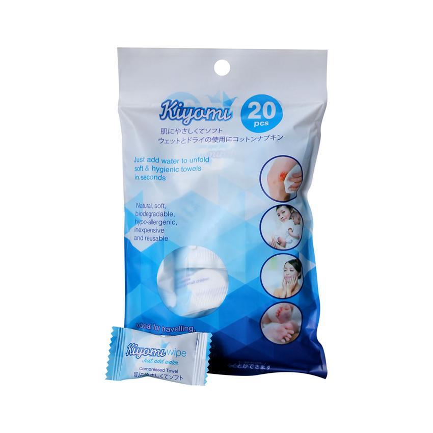 Túi khăn nén đa năng Kiyomi Nhật Bản 20 Viên kẹo