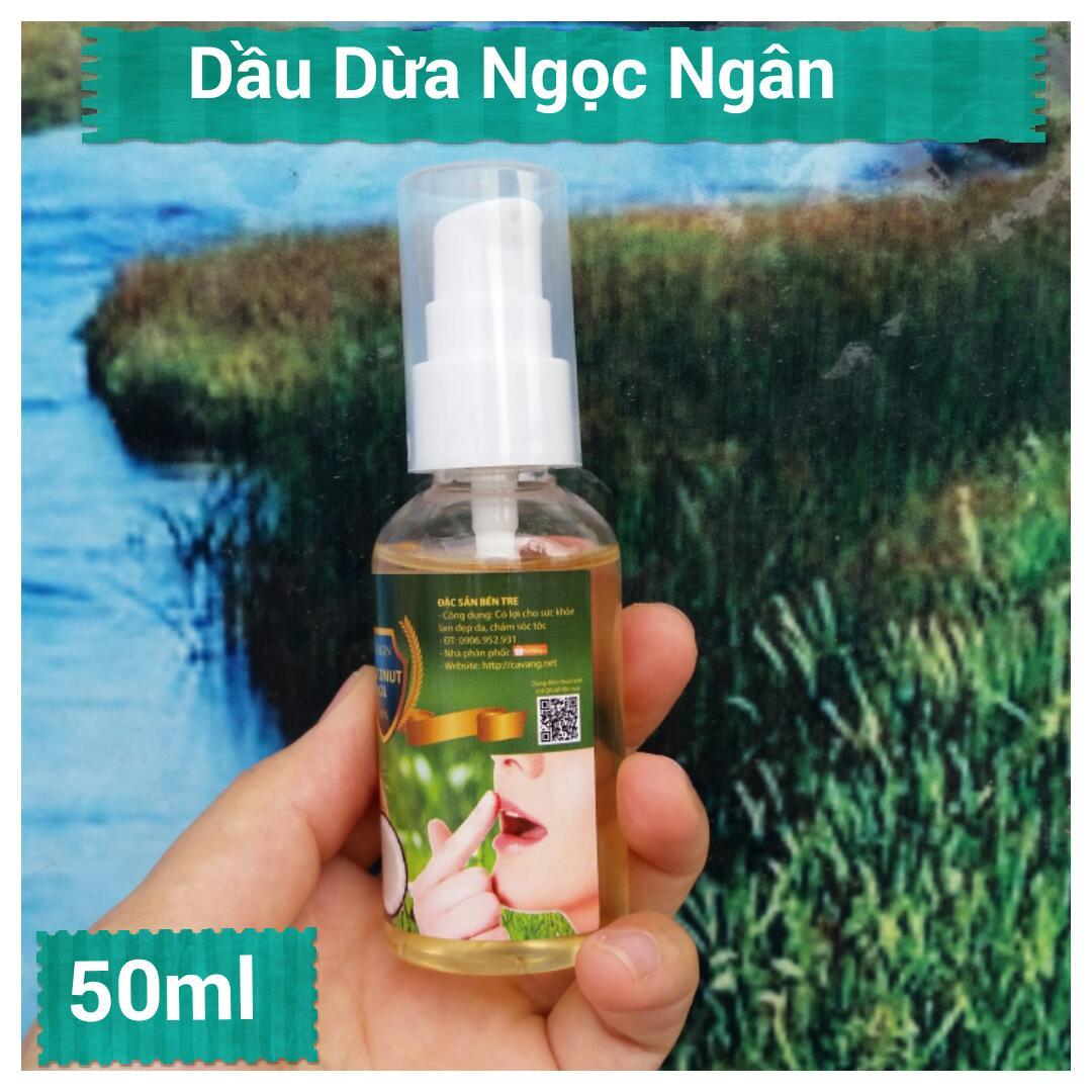 Dầu dừa nguyên chất chính gốc Bến Tre 50ml