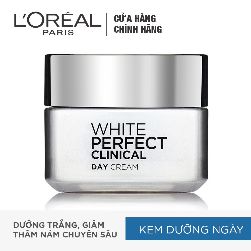 Kem dưỡng trắng mịn và giảm thâm nám ban ngày LOreal Paris White Perfect Clinical Day SPF 19PA +++ 50ml