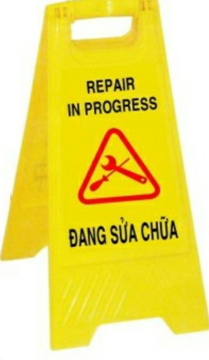 Bảng cảnh báo đang sửa chữa